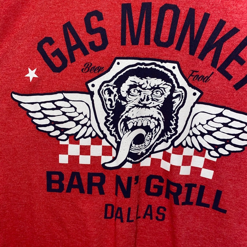 Men’s Red Gas Monkey T shirt